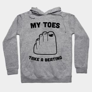 "My Toes Take A Beating" Runner's Hoodie